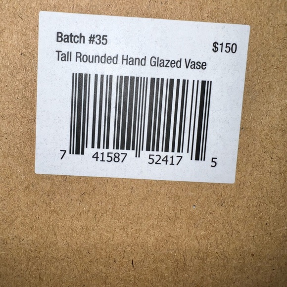 NIB Gaia Greens Hand Glazed Ceramic Vase - Picture 9 of 9